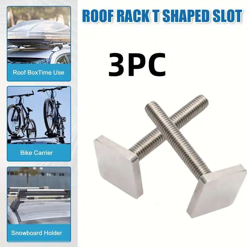 3PC Fit For Thule FreeRide 532 T-Bolts T Track Roof Mount Cycle