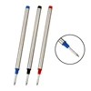 New11.4cm Threaded Rotary Metal Pen Refills 0.7mm Blue Black Red Ballpoint Pen Rod School Office Writing Stationery Supplies 1