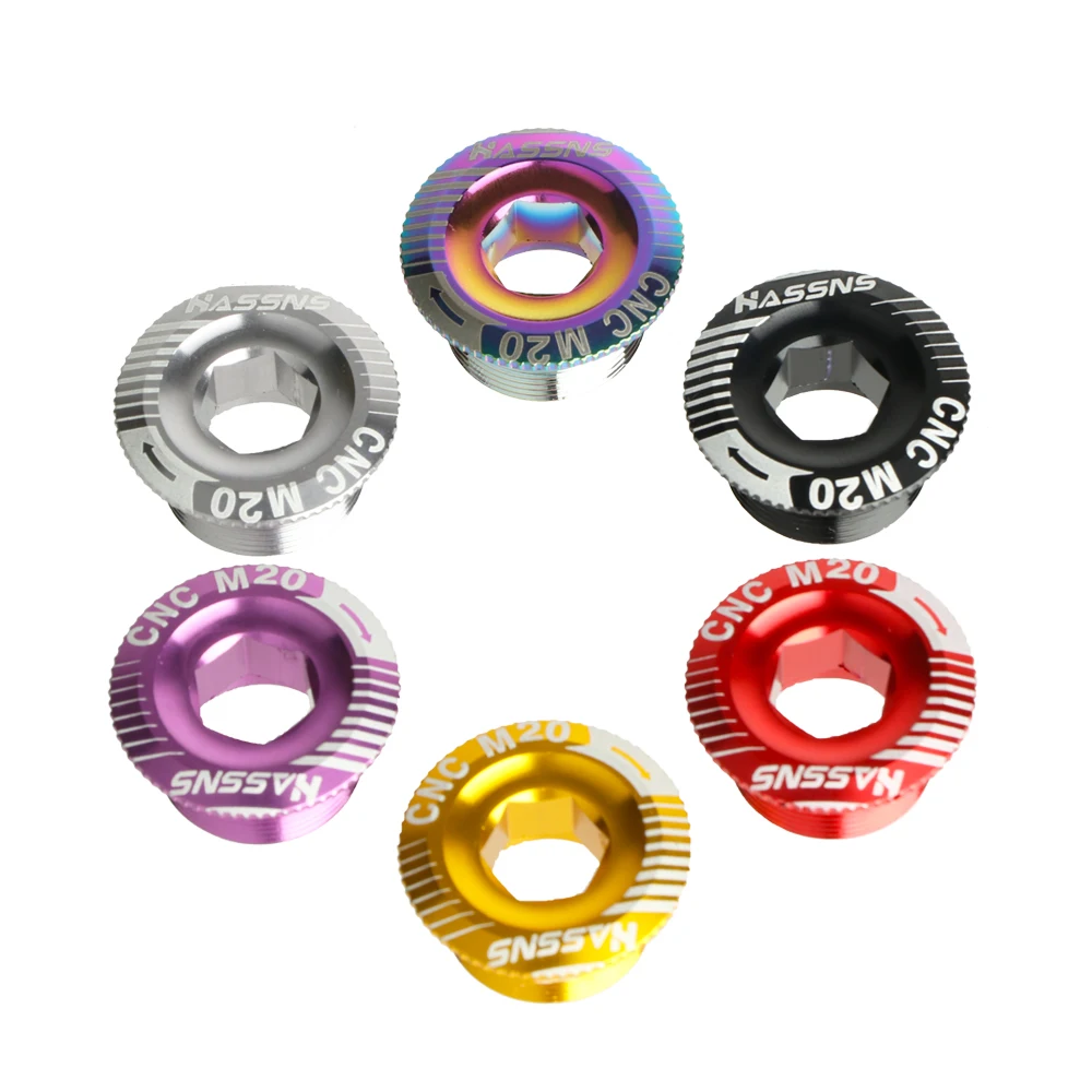 MTB Crank Screw CNC Aluminum Alloy Bicycle Bolt Cap M15/M18/M19/M20 Bike Cover Nut For Shimano XT/XTR/SLX Crankset Cycling Part