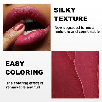 6PCS Velvet Matte Lipstick Set Highly Pigmented Long Lasting Non Drying Silky Smooth Lip Makeup Gift Box For Women 1