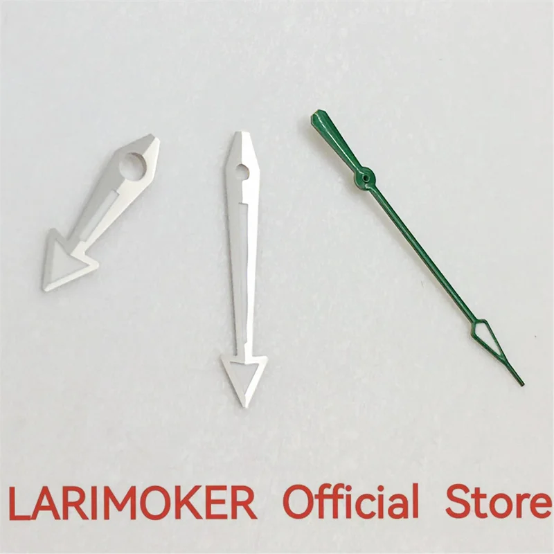 LARIMOKER 8mm * 13mm * 13,5mm Silber Uhr Zeiger Mit Grün Leucht Fit Für NH35 Automatische Bewegung uhr Zubehör Uhr Teil – Detail 8