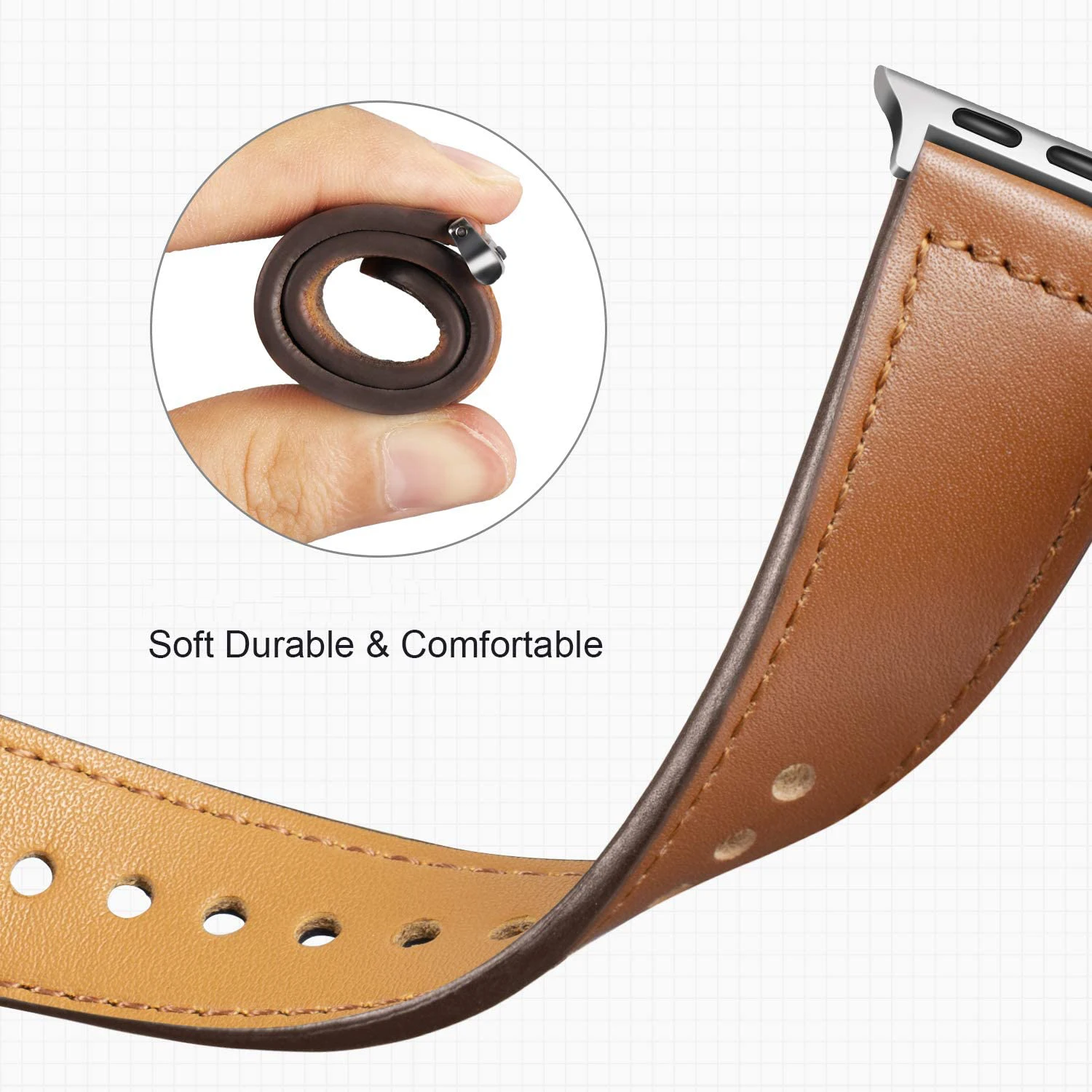 Leather strap For Apple watch band 44mm 40mm 42mm 38mm correa 44 mm wrist watchband Accessories bracelet iWatch serie 3 4 5 6 se