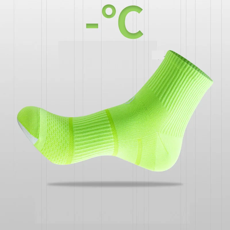 Running Socks Performance Marathon Running Compression Socks Men Women Sports Quick Dry Exercise Fitness Training Thin Quarter Socks