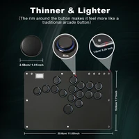 Haute42 R16 Button Rim Leverless Hitbox Controller Stickless Arcade Stick Controller For PC/ PS4/PS5/Steam Hitbox Fightstick - Image 4