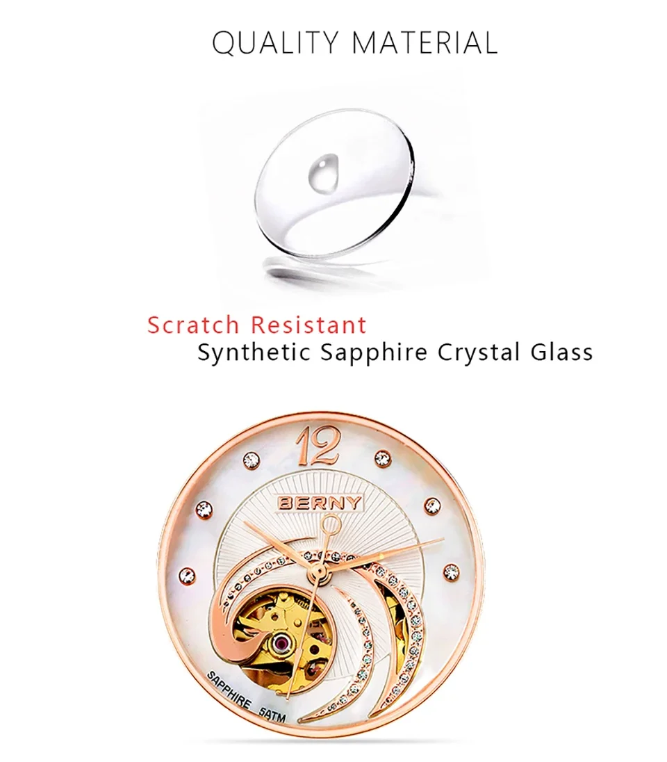 BERNY Watch Close-up Details