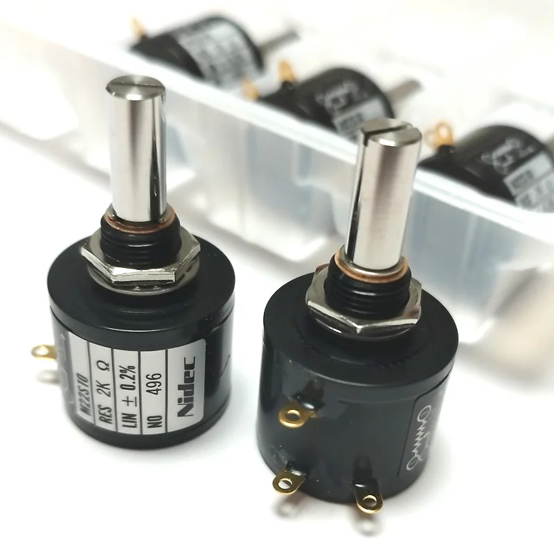 Japan NIDEC COPAL M22S10 Potentiometer precision multi turn 10 Cirde wire wound 1k 2k 5k 10k Ten laps potentiometer 1pcs