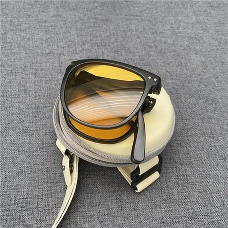 2022 New Women\'s Fashion Folding Sunglasses Women\'s Brand Designer Glasses Oval Glasses Lady Retro Sunglasses UV400 Protect