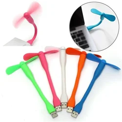 Portable Hand Fan Mini USB Fan Flexible Bendable for Power Bank Laptop Charger Computer Summer Gadget