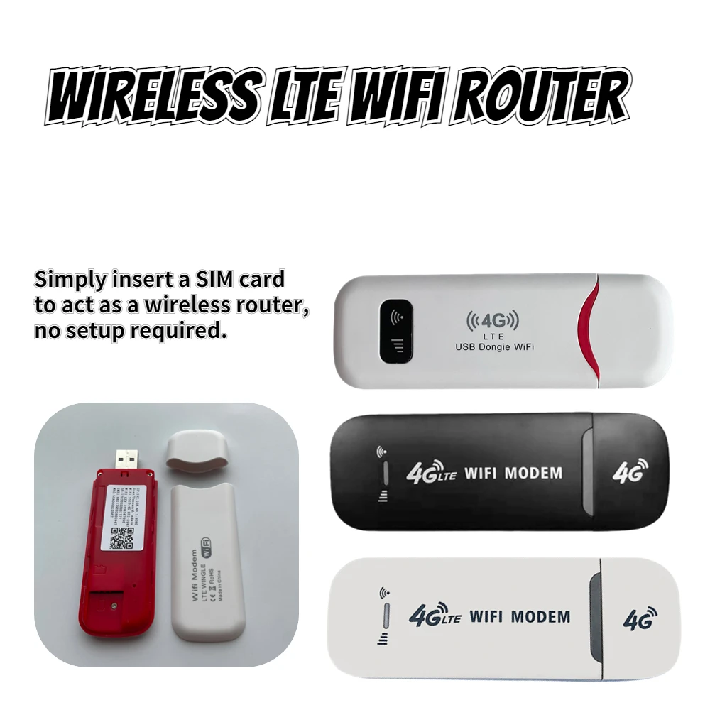 Wireless 4G WiFi Router nano SIM Card WiFi portatile LTE 150Mbps USB 4G  Modem Pocket Hotspot Antenna Dongle WIFI