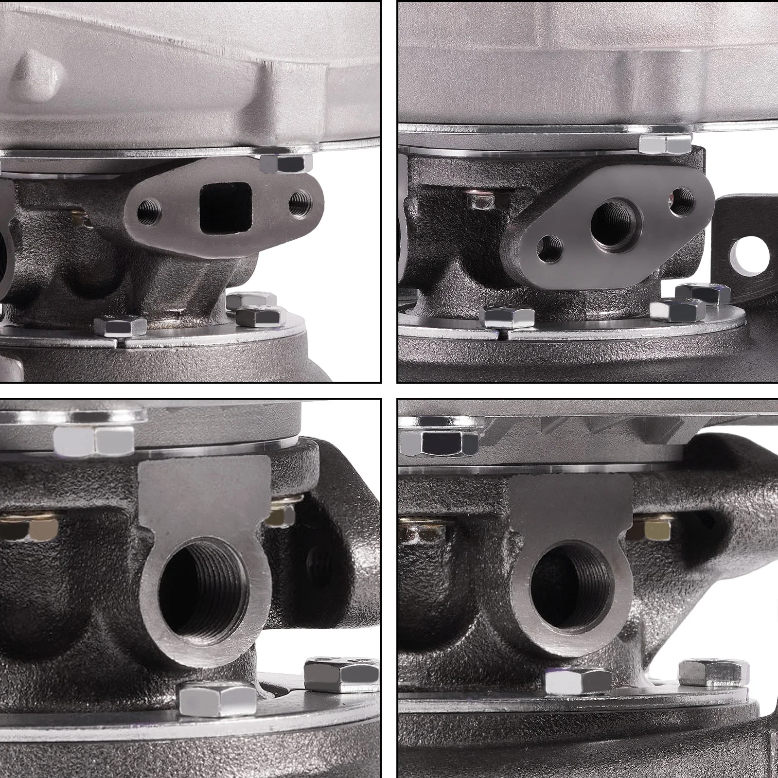 GT30 GT3037 GT3076 4 bolts Flange A/R 0.6 0.82 Water Cool Universal Billet Turbocharger for All  4 / 6 cyl  2.5L-3.0L engines
