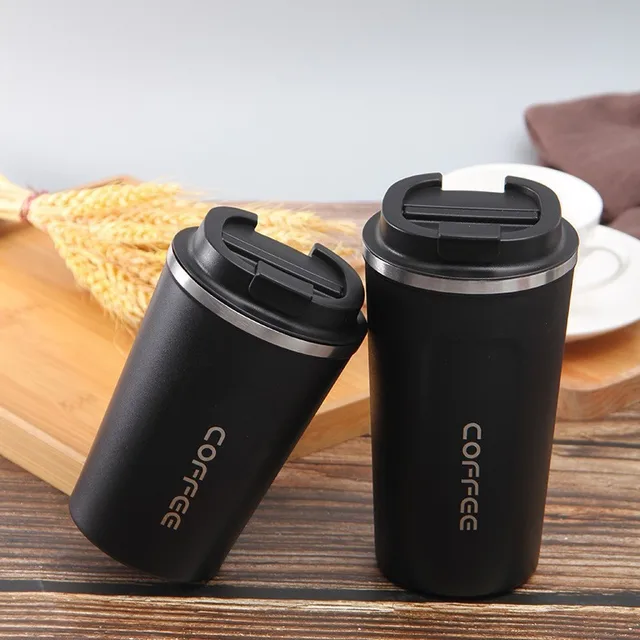 380/510ML Travel Stainless Steel Coffee Cup Thermal Mug Leak-Proof Thermos Bottle Tea Coffee Mug Vacuum Flask Insulated Cups Hot 4
