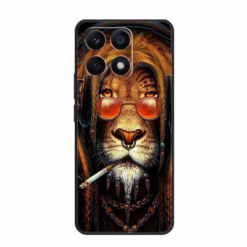 Lion Wolf TPU Silicone Protective Case - Soft Printed Cover