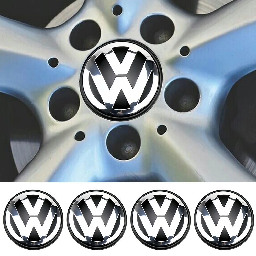 Genuine Wheel Center Hub Cap 3b7/7l6 601 171 149 56/65/70/76mm Wheel Center Cap Replacement Chrome & Black For Volkswagen 4pcs