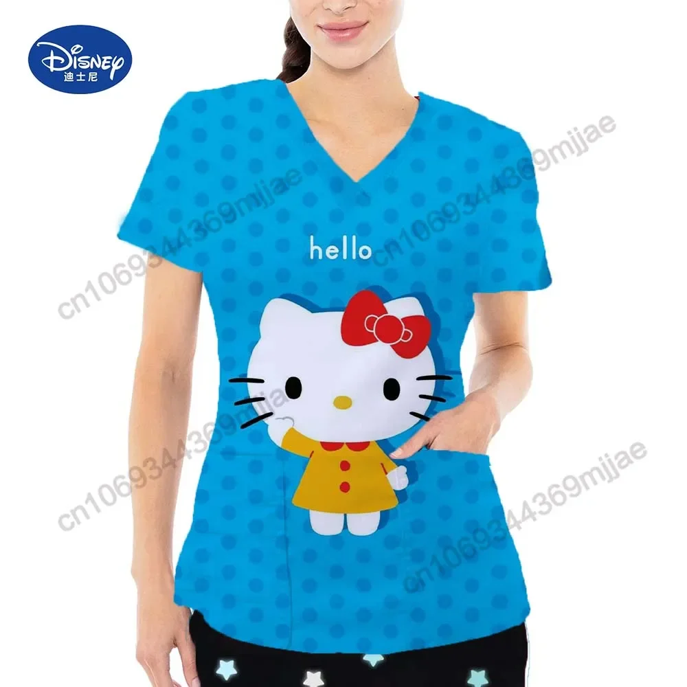 

Женская футболка с V-образным вырезом, с рукавами