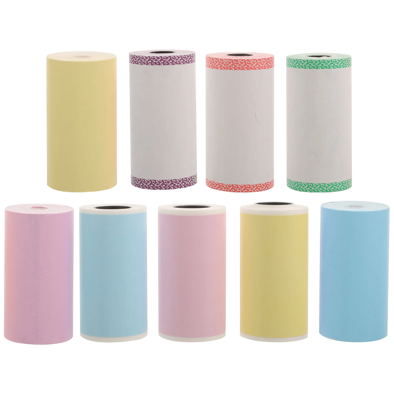 

9 Rolls Thermal Paper Office Supplies Colored Edge Price Sticker Heat Sensitive Stickers
