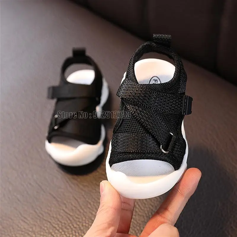 bata children's sandals Summer Toddler Sandals Baby Girl Solid Color Net Cloth Breathable Boys Sneakers Kids Infant Sport Shoes children's sandals Children's Shoes