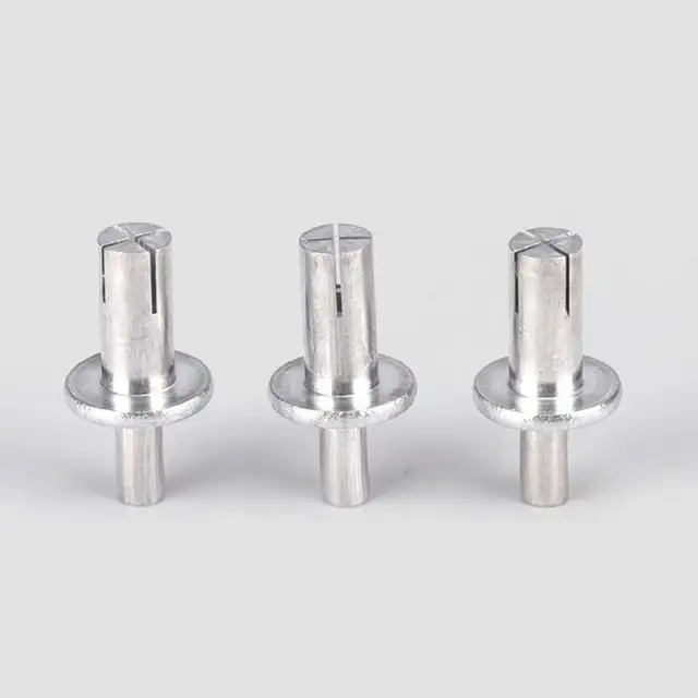 M4*6.4 Impact Type Expansion Aluminum Rivet Half Round Head Core Piercing  Fasteners Rivets - AliExpress