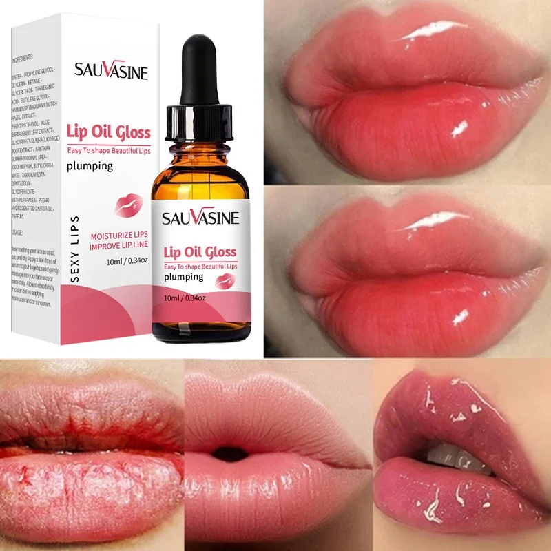 Lip Plumper Instant Volumising Lips Serum Plumper Repairing Reduce Fine Lines Fuller Filler Bigger Pulp Lips Moisturizing Care Essence 10ML