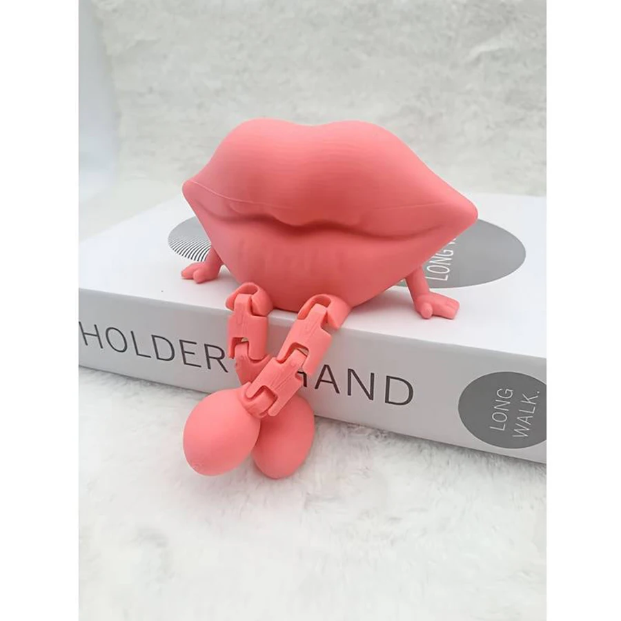 Creative 3D Red Lips Home and Car Decorations Valentine's Day Gifts Wedding Scene Decorations Birthday Housewarming Gifts