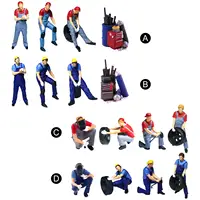 1/64 Painted People Figures Diorama Figurines Garage Scenes Accessories 1