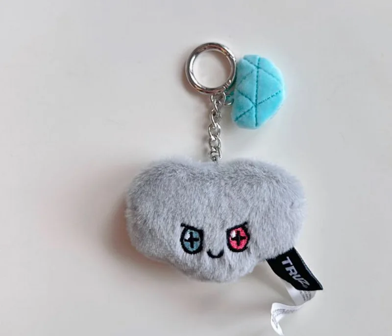 6-8cm TREASURE MINI Plush Doll TRUZ Cartoon Plushies Doll Keyring Haruto DoYoung ASAHI JaeHyuk Keychain Fans Gifts Bag Pendant 2