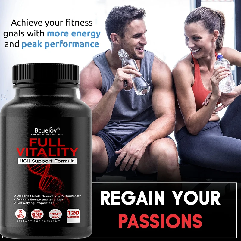 Muscle Support Supplement, Supports Muscle, Energy and Strength, Anti-Aging Support, for Men and Women, Non-GMO