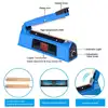 Manual Impulse Sealing Machine Cutting Machine For Heat Shrink Electric Heat Sealer Machine 400mm For Aluminum Plastic Bag 3