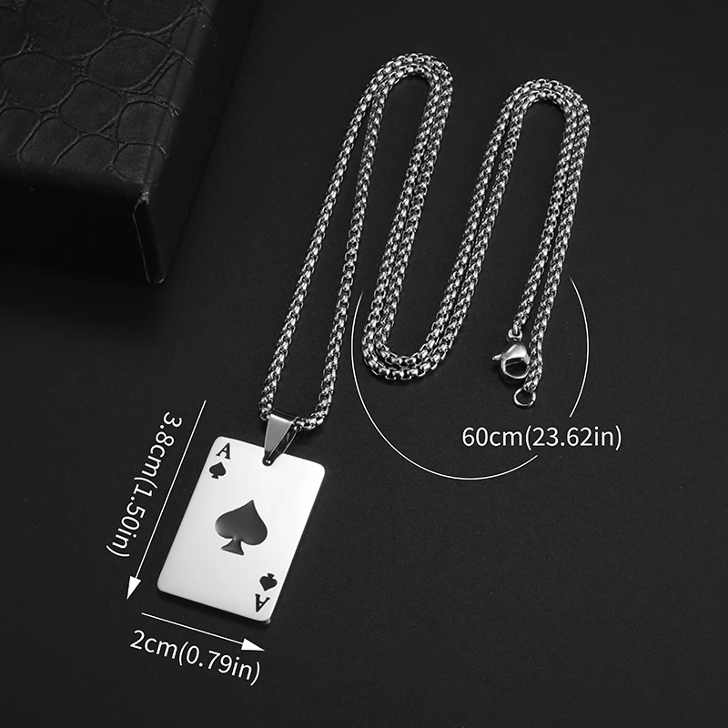 Poker Card Pendant Necklace