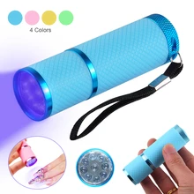 

Mini UV Led Light UV 9 LED Lamp Nail Dryer for Gel Nails LED Flashlight Portability Nail Dryer Machine Nail Art Tools UV Light