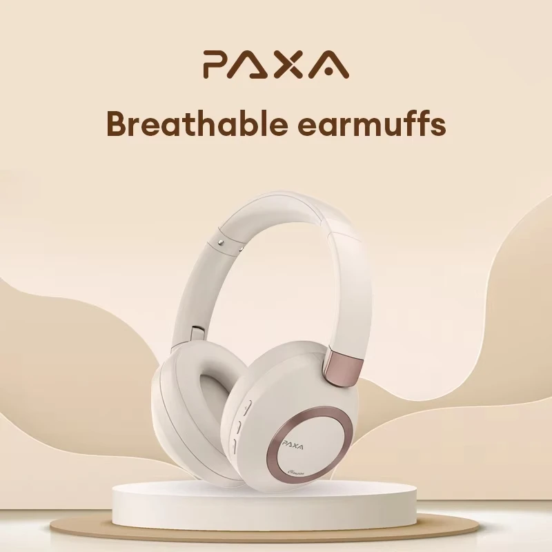 PAXA-H01 Wireless Bluetooth 5.3 Earpiece Hi-Fi Stereo Noise Canceller Game Music Earphones HD Call foldable storage Headphone 5
