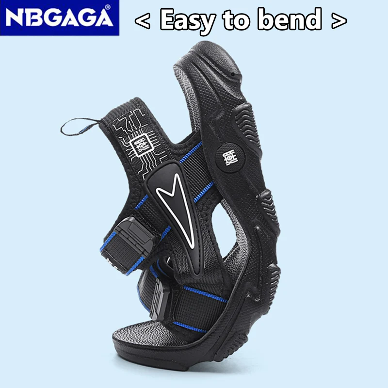 Summer Boy Leather Sandals Breathable Non-slip Durable Kids Outdoor Beach Shoes Lightweight Trend Casual Slippers Children kids shoes children sandals kids sandals beach shoes