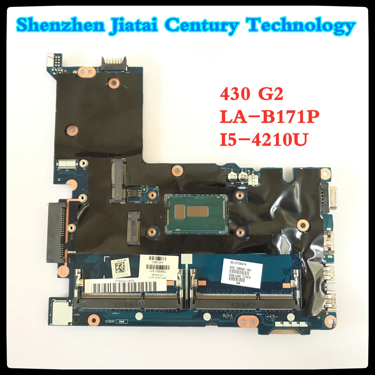 

Для HP Probook 430 G2 I5-4210U Материнская плата ноутбука ZPM30 LA-B171P SR1EF DDR3
