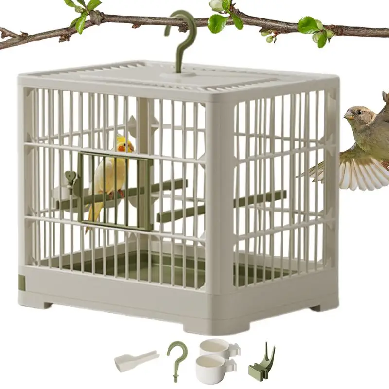 

Bird Travel Carrier Portable Small Birds Cage Parrot Container Parakeet Nesting Box parrots House outdoor birds supplies