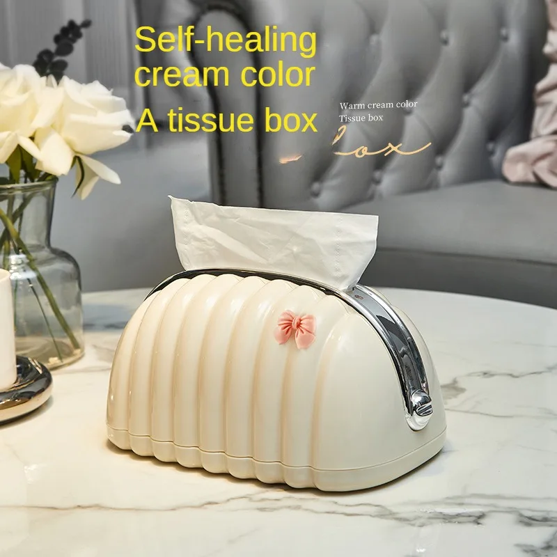 

Крем стильная тканевая коробка журнальный столик для гостиной в скандинавском стиле столовая ванная комната Настольный пружинный кронштейн бумажная коробка для хранения