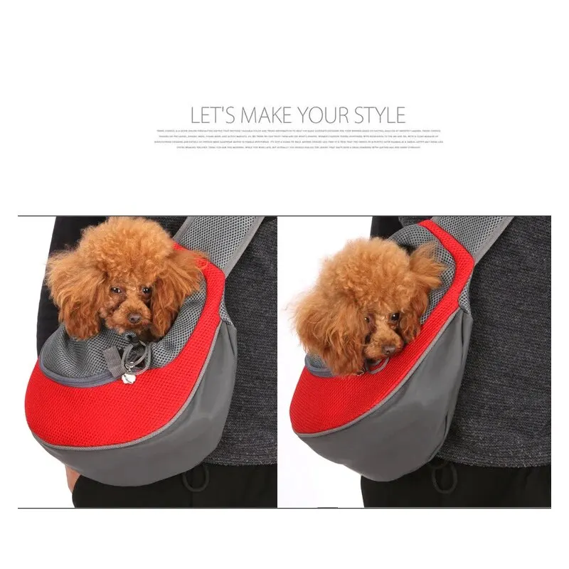 Pet Carrier Backpack Reflective Breathable Mesh Pet Sling Carrier-Travel Safe and Comfortable for Outgoing Pets