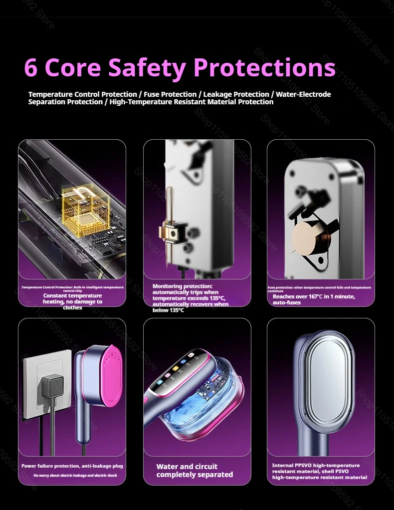 plancha de vapor portátil para ropa, Mini vaporizador portátil para ropa, máquina de prensado de tela para ropa de viaje de calentamiento rápido con hogar &raquo; plancha de vapor portátil para ropa