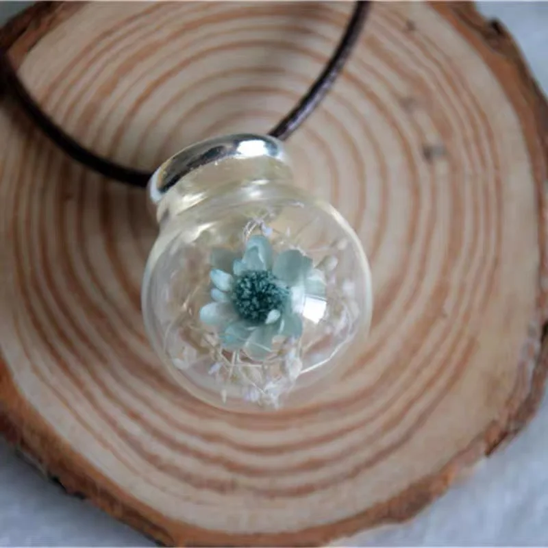 Mini Glass Globe Bubble 1/2/3X 20x12mm 20x15mm 25x15mm 30x20mm 35x25mm 40x25mm DIY Clear Round Glass Dome Jewelry Vial Pendant