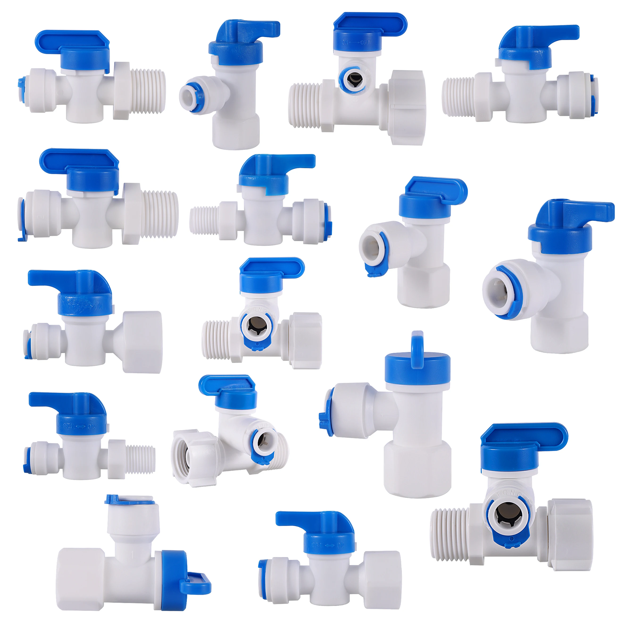 

1/4"3/8" OD Hose Tube 3/8" 1/4" 1/2" Female Male Thread Reverse Osmosis Aquarium Quick Connector Garden Irrigation Pipe Fittings