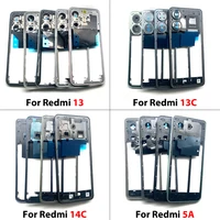 NEW Middle Frame Mid Housing Bezel Replacement parts For Xiaomi Redmi 13 13C 14C A5 Middle Frame 6