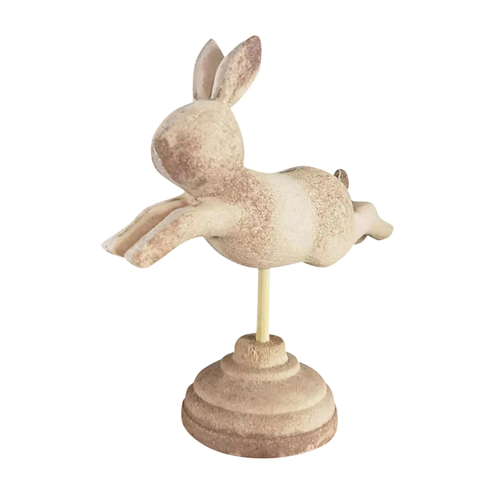 

wooden easter bunny spinning ornament unpainted diy craft kit unique easter décor for home classroom & party fun family project