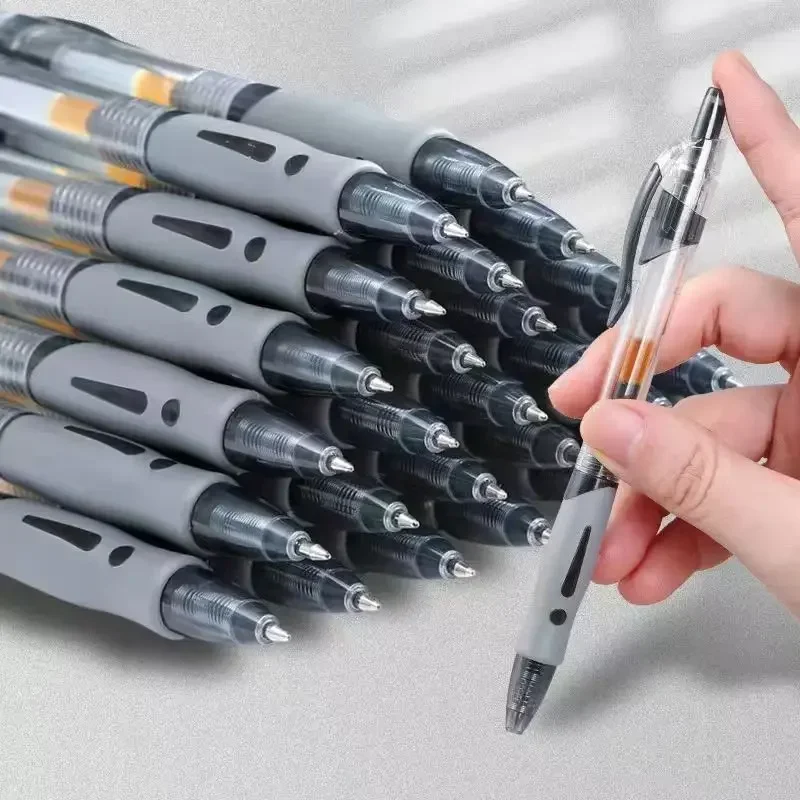 Roise Retractable Gel Pens Set Black/Red/Blue Ink Ballpoint for Writing Refills Office Accessories School Supplies Stationery retractable gel pens