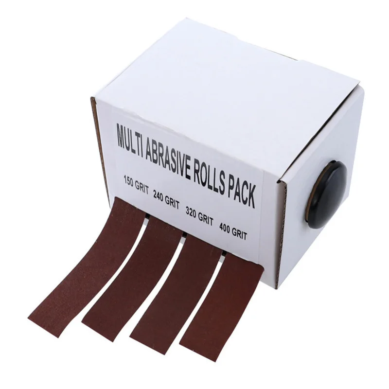 

6M Sandpaper Dry Matte Belt Box 4 Roll Soft Sand Cloth Grinding Polish Emery For Metal Polishing Abrasive Sander Wood Carving