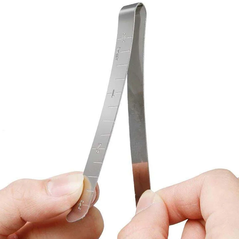 Sewing Clips 5 Pieces/sleeve Stainless Steel Hemming 3 Inch Measuring Tape Quilting Supplies