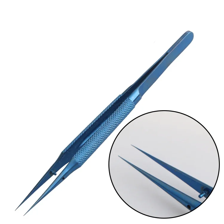 Professional Titanium Alloy Tweezers 0.15mm Edge Precise Fingerprint Fly Line Picker Tweezers Straight Bend For iPhone Repair