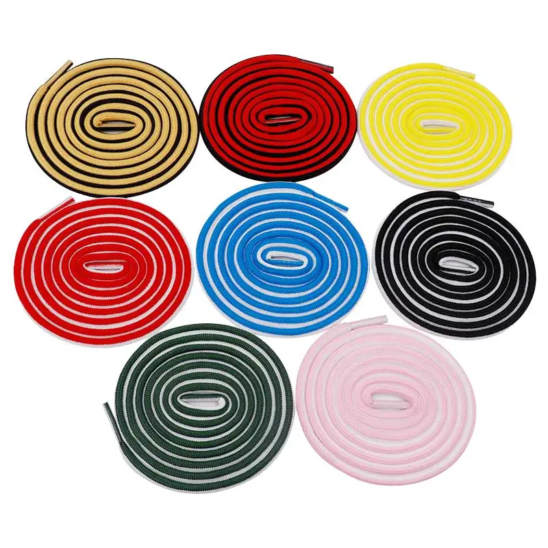 

8 Colors Casual Hood Jump Drawstring Two-tone Round Shoelaces 5mm Diameter Laces Customization and Personalization Free Shipping