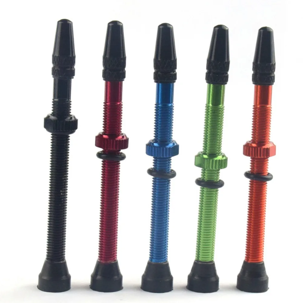 

Mountain Road Bike Cycling Parts Brass Core Tubeless Tire Nozzle Cap Bike Stem Bicycle Vacuum Air Valve Bicycle Tire Valves