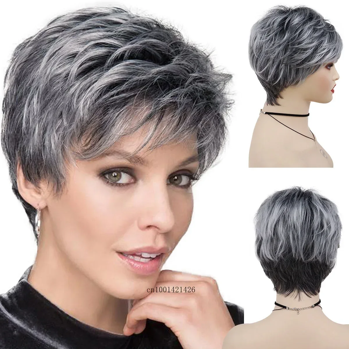 Grey Old Lady Wig