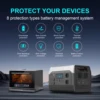 1024Wh Portable Power Station UPS Solar Generator 110V 220V Lifepo4 Battery Energy Storage Supply Camping Campervan RV Outdoor 2