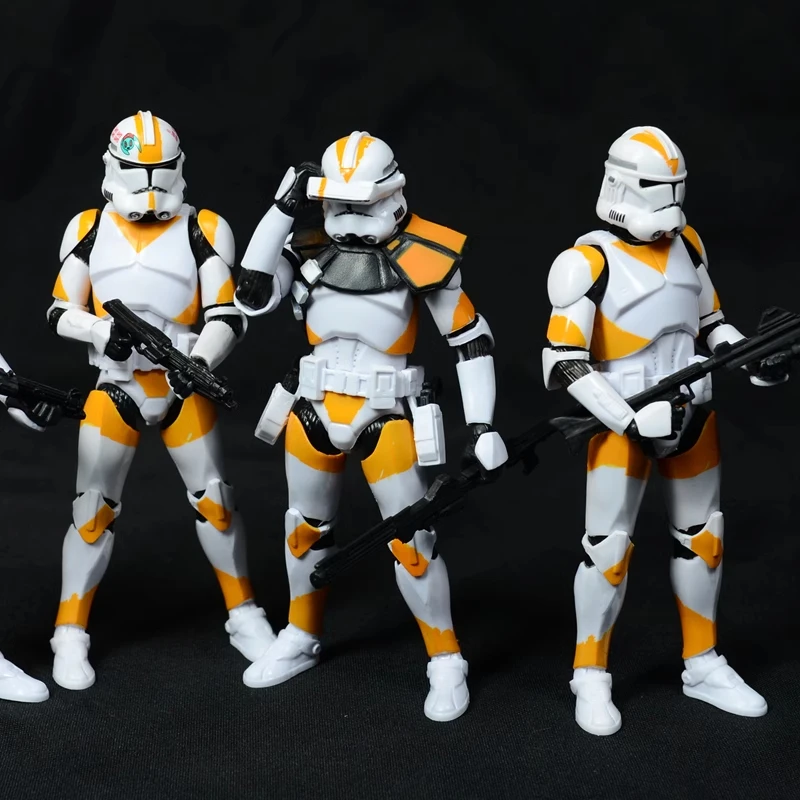 

Star Wars 6 "Mandalorian Hands 501 Regiment White Soldier Clone Imperial Stormtrooper Seismograph Toy Collection Display Gift