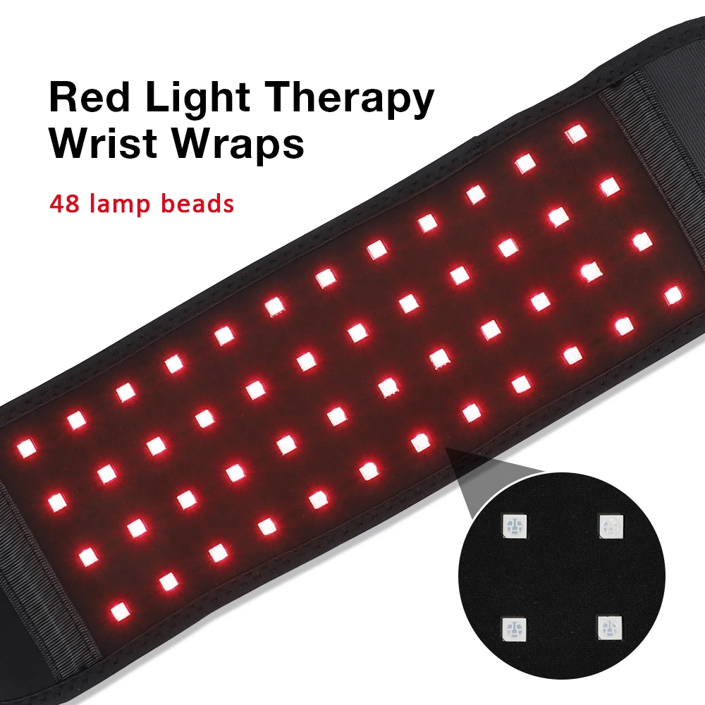 Red ＆ Infrared LED Light Therapy Belt 850nm 660nm Wrist Pain Relief Wrap Burn Fat Wrap Machine Back Waist Heat Pad Full Body light therapy belt